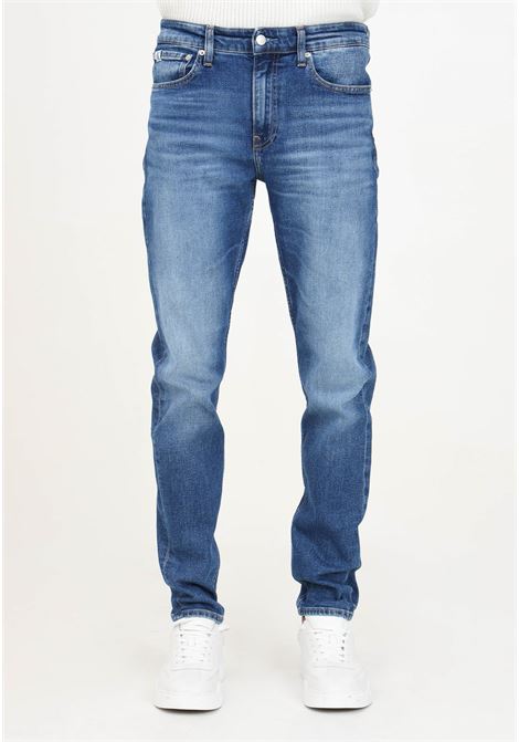 Slim Tapered jeans in blue denim for men CALVIN KLEIN JEANS | J30J3258891A41A4
